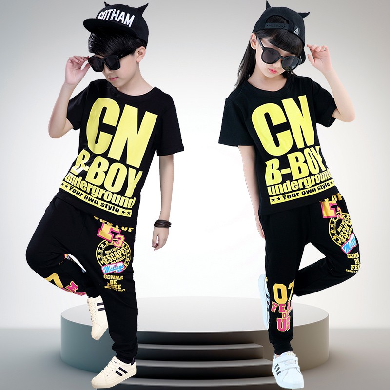 Bộ Quần Áo Phong Cách Hiphop Cá Tính Cho Nam Nữ