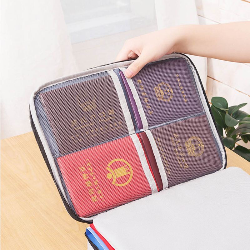 Túi Đựng Giấy Tờ / Vé Cỡ Lớn Chống Thấm Nước Tiện Dụng Cho Gia Đình / Văn Phòng / Du Lịch
