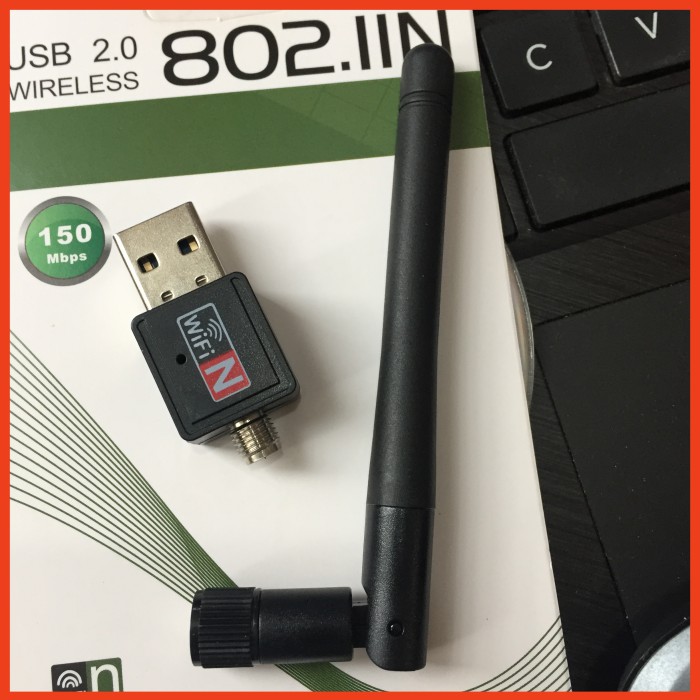 USB 2.0 Thu Sóng Wifi WIRELESS 802.11N có anten 150Mbps 2.4 GHZ - Giá Rẻ