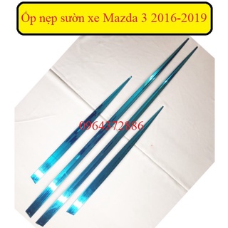 Ốp nẹp sườn xe mazda 3 2016-2019 mạ crom cao cấp