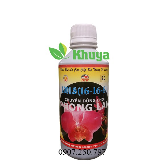 Phân bón lá HVP/NT 16-16-8 chai 250ml chuyên Phong Lan