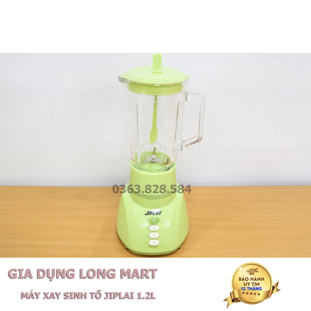 Máy xay sinh tố JIPLAI JL-889, Tặng kèm cối xay khô dùng để xay tiêu, hành tỏi, gia vị, Hàng Chính Hãng, BH 12 Tháng