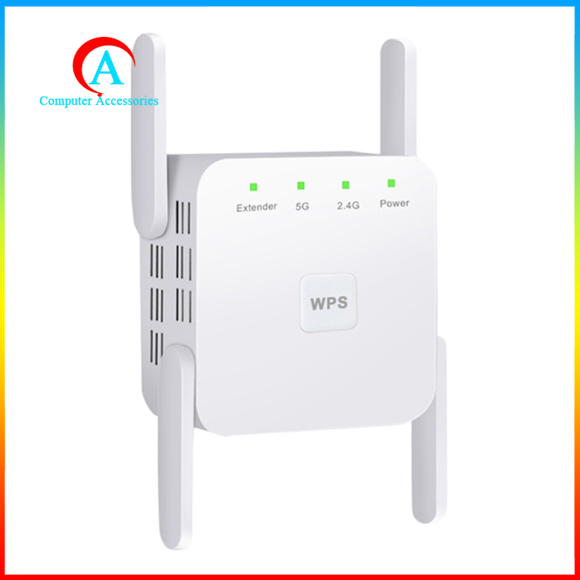 Bộ Khuếch Đại Tín Hiệu Wifi 1200mbps 2.4g 5g 4 Ăng Ten | BigBuy360 - bigbuy360.vn