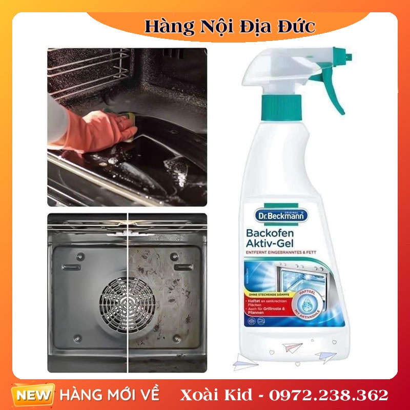 Dung dịch tẩy rửa vệ sinh lò vi sóng, lò nướng, nồi chiên không dầu DrBeckmann -Nội địa Đức Bill