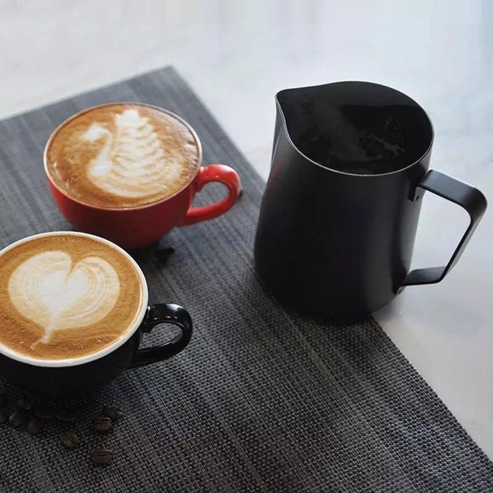 Bình Tạo Bọt Sữa Latte Có Tay Cầm Dài Tiện Dụng