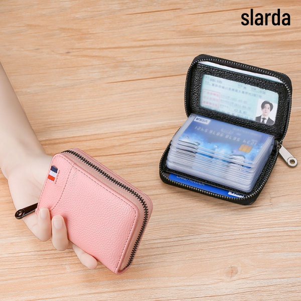 Ví Nhiều Ngăn Đựng Thẻ ID Và Thẻ ID Chống Trộm Tiện Dụng Cho Nam Nữ