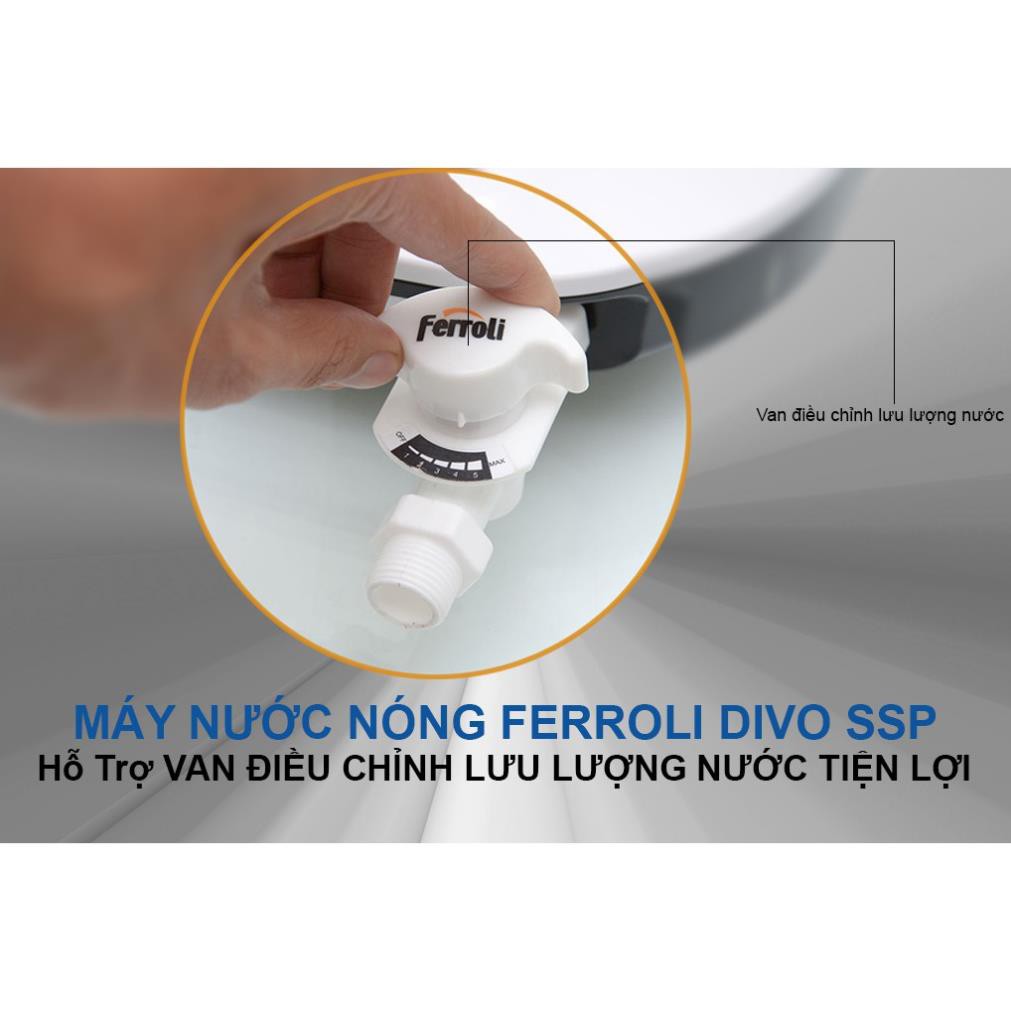 Van máy nước nóng trực tiếp cao cấp Ferroli, cho mọi loại máy nước nóng