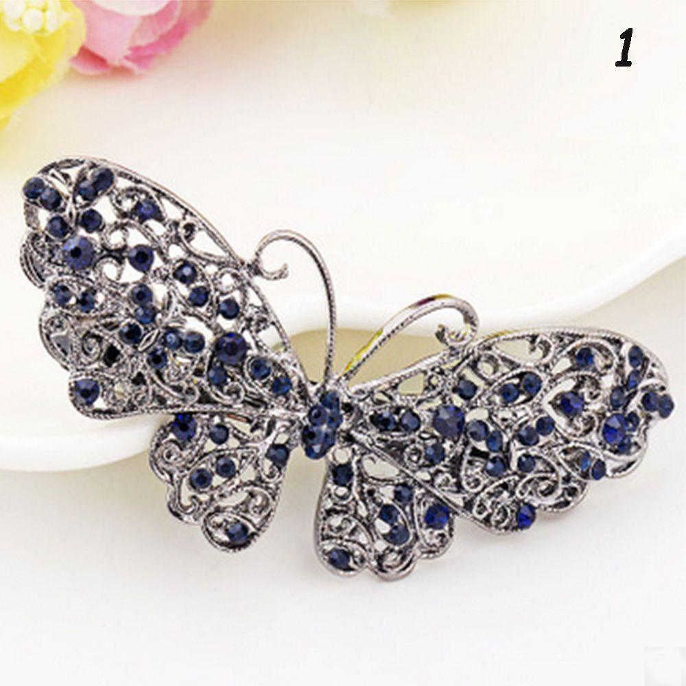 MOCHO Kẹp Tóc Hình Bướm Đính Đá Thời Trang Cho Nữ