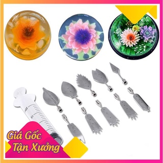 [XẢ KHO+FREE SHIP] Bộ dụng cụ làm thạch rau câu 3D 10 kim