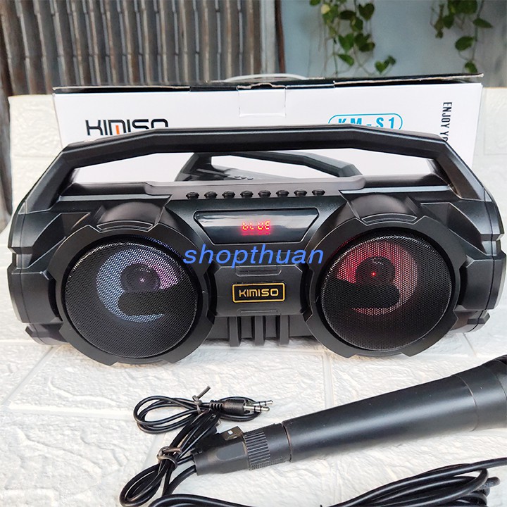 Loa Karaoke Bluetooth Kimiso KM-S1/S2 Có Kèm Mic Có Dây