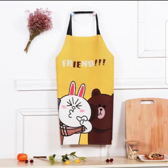 Tạp dề gấu Brown & Thỏ Cony