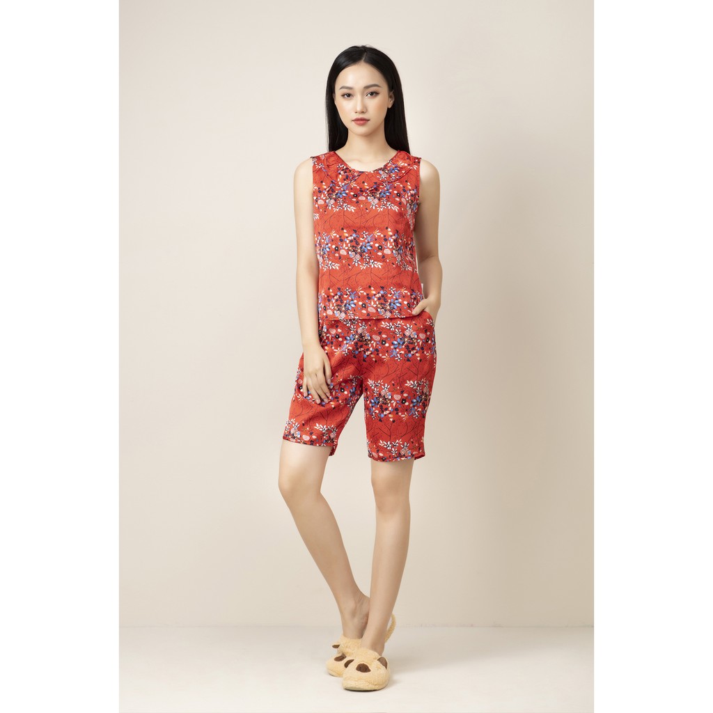 Đồ bộ lụa mặc nhà Sweeten your life cao cấp quần ngố sang trọng | BigBuy360 - bigbuy360.vn