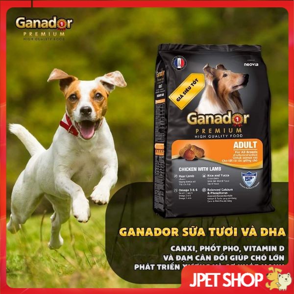 Thức ăn cho chó vị cừu Ganador Adult gói 400g - Dành cho chó trưởng thành - Pet Mart