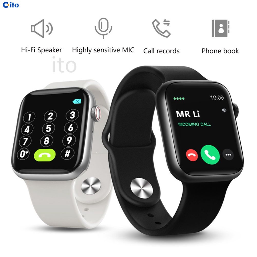 T55 Cảm Ứng Màn Hình Đồng Hồ Thông Minh Smartwatch Nam Nữ Nhịp Tim Thể Thao Theo Dõi Dây