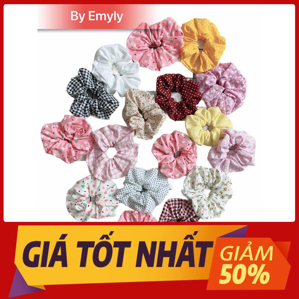 [Mã giảm giá: SCRUNCHIES giảm 5k khi mua từ 50k] Dây buộc tóc Scrunchies Handmade nhiều màu sắc