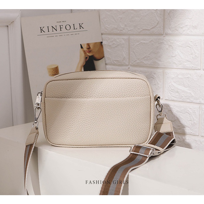 Pu Túi Đeo Chéo Dạng Vuông Nhỏ Bằng Da Cho Nữ kf126