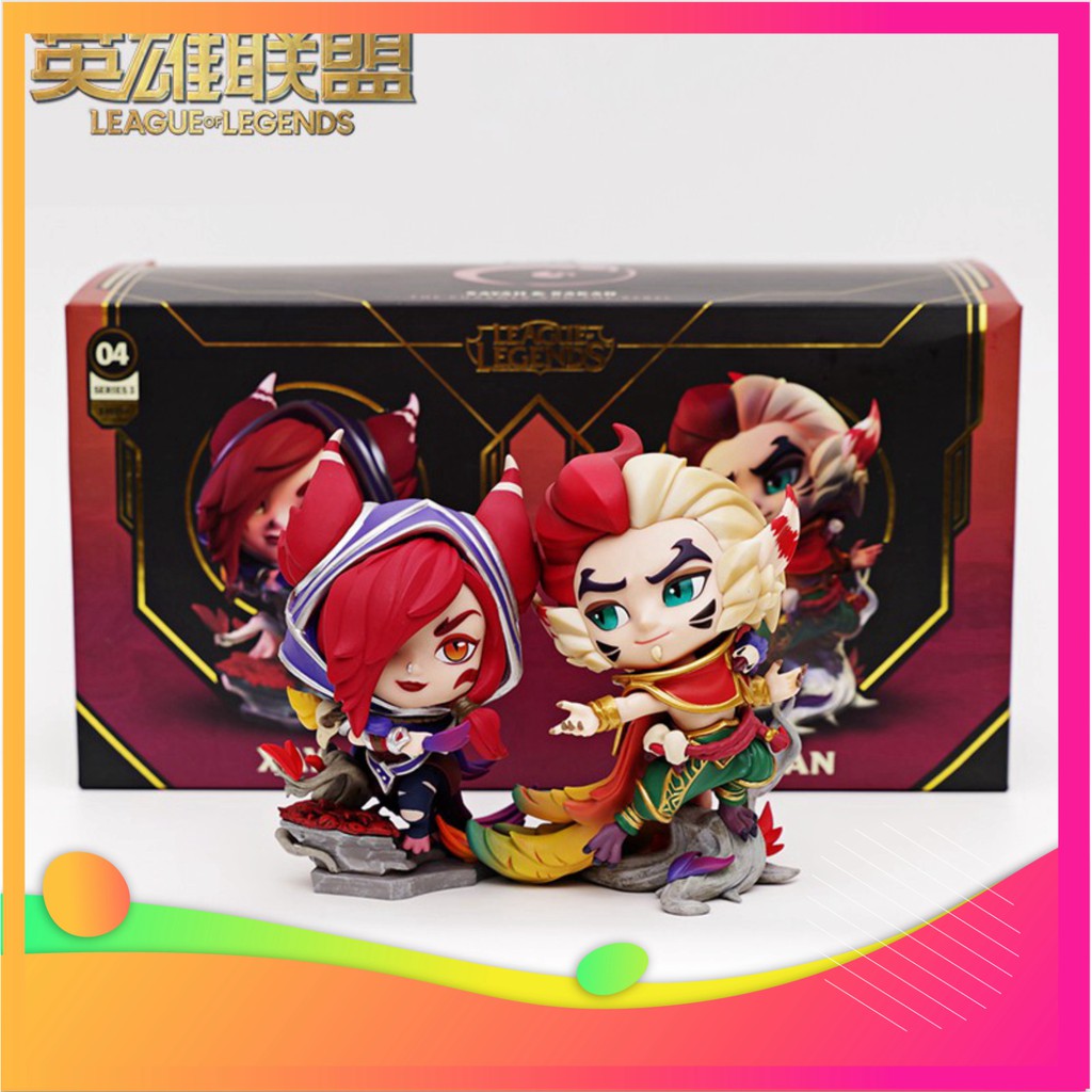 (XẢ KHO) Figures Rakan & Xayah Liên Minh Huyền Thoại