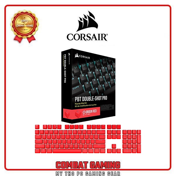 Bộ nút thay thế Corsair Keycap PBT Double-Shot PRO (Origin Red/Origin Pink)