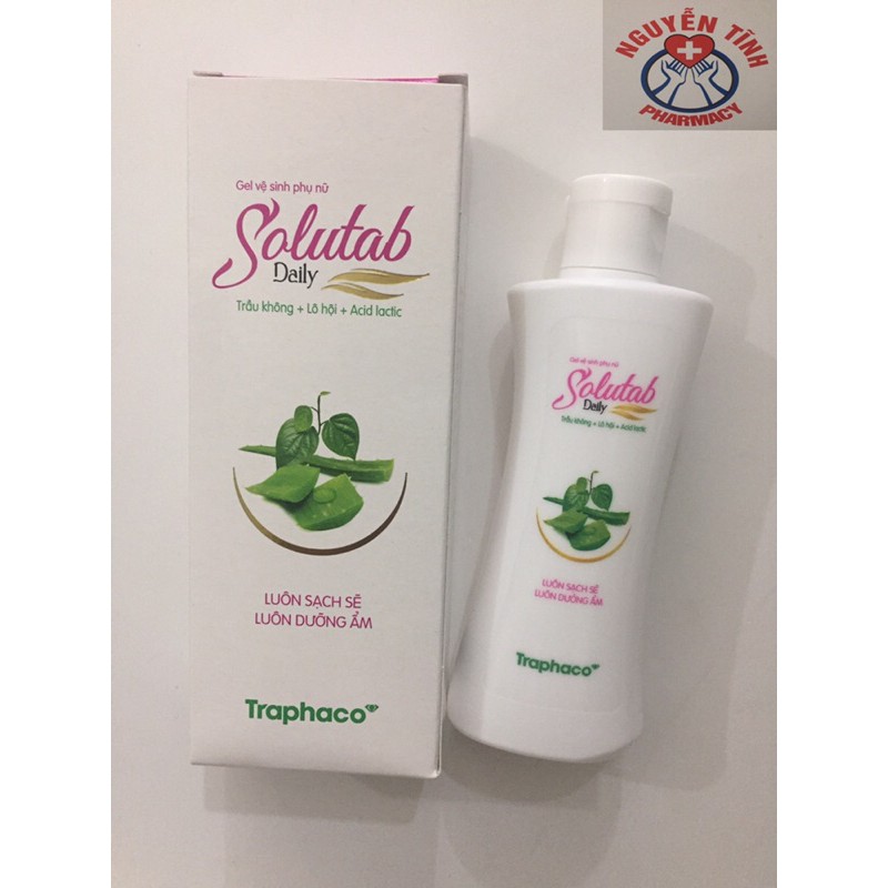 gel vệ sinh phụ nữ Solutab trầu không traphaco100ml