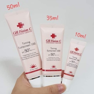Kem chống nắng cell fusion toning 50ml hàn quốc - chuẩn auth bao check