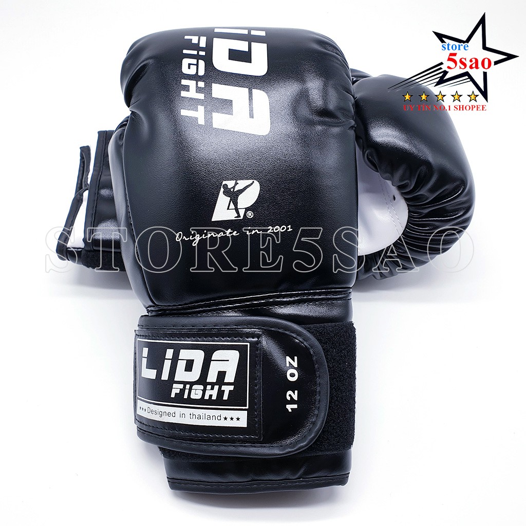 Găng tay boxing LIDA Fighht cao cấp ⚡FREESHIP⚡ Găng tay đấm bốc loại tốt mẫu đẹp