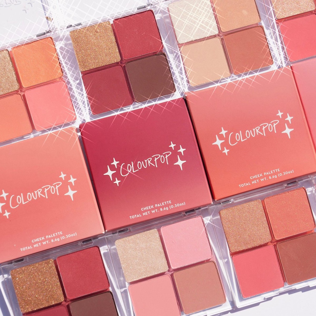 Hộp 4 ô phấn má hồng Colourpop Blush and Highlighter Cheek Palette