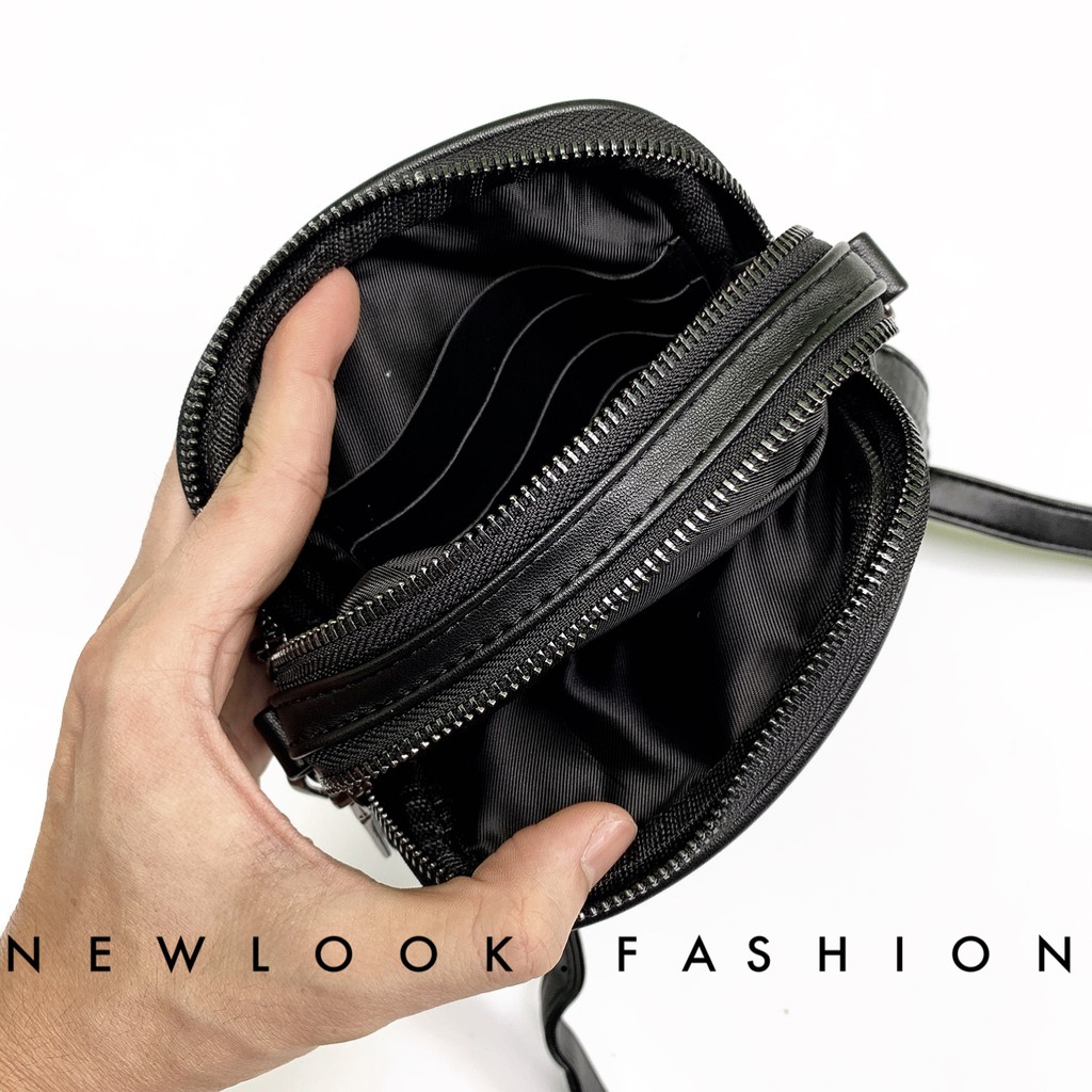 ★ TÚI ĐEO CHÉO NAM NỮ DA PU ĐAN THỦ CÔNG ( 2 ngăn chính + 1 ngăn phụ sau túi ) | BigBuy360 - bigbuy360.vn