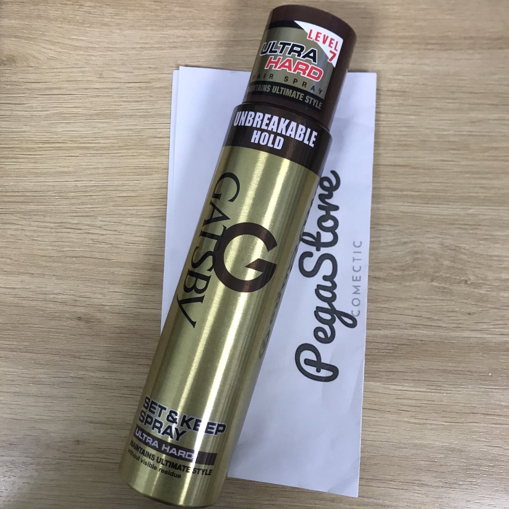 Keo xịt giữ nếp tóc GATSBY Extreme Hold 66ml Keo sịt tóc siêu cứng Ultra Hard 250ml