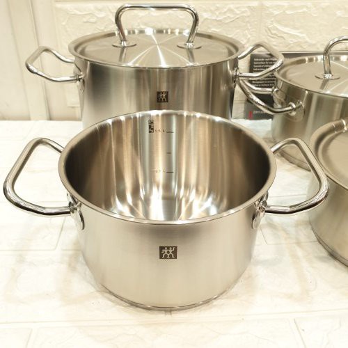 Bộ nồi ZWILLING TWIN CLASSIC set 5 món - Vung thép