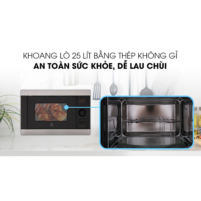 Lò vi sóng âm Electrolux EMS2540X 25 lít (Miễn phí giao tại HCM-ngoài tỉnh liên hệ shop)