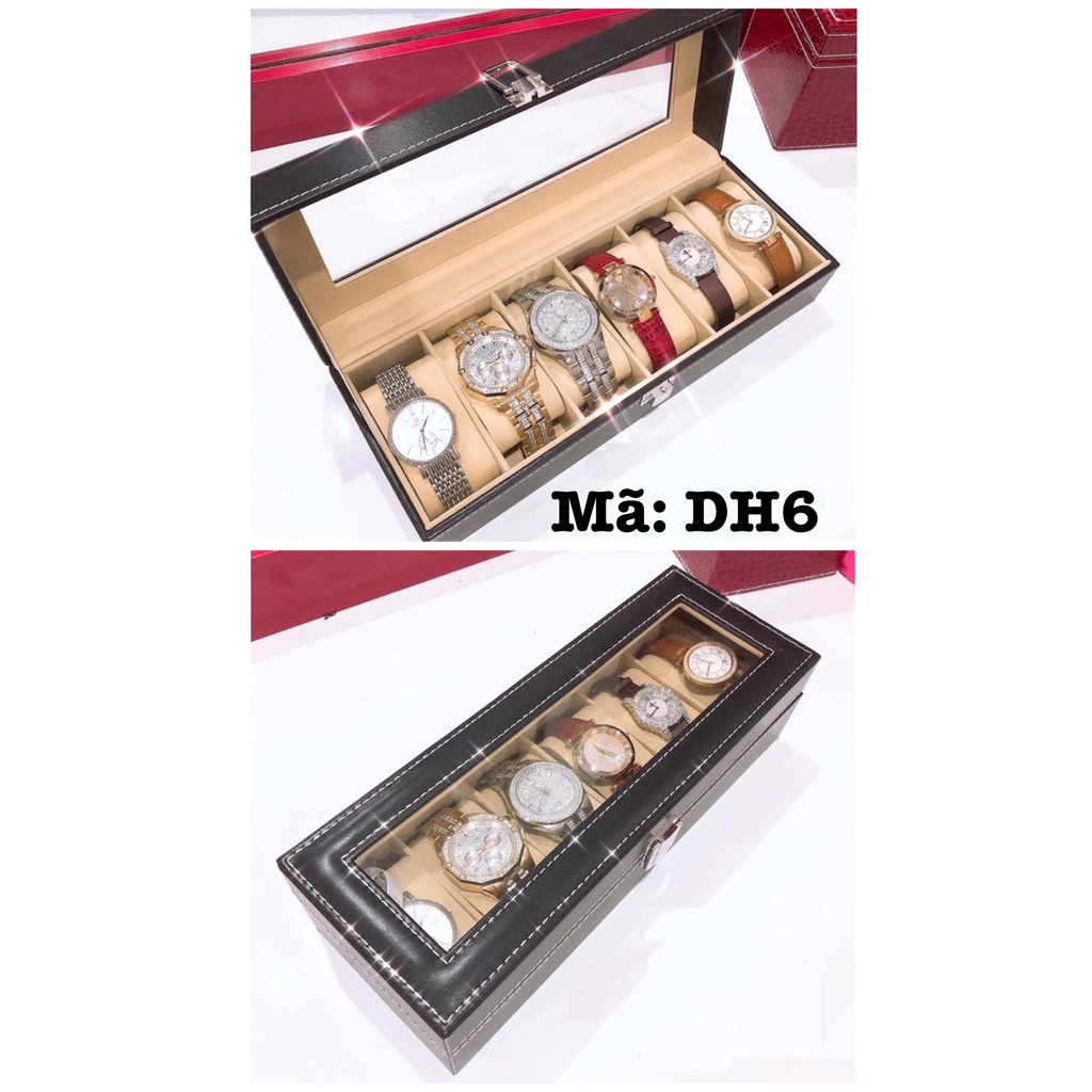 Hộp Đựng Đồng Hồ, Trang Sức, Mắt Kính Nhiều Ngăn [Vỏ Da - Vỏ Gỗ] - BOX'S W Thế Giới Hộp Đồng Hồ