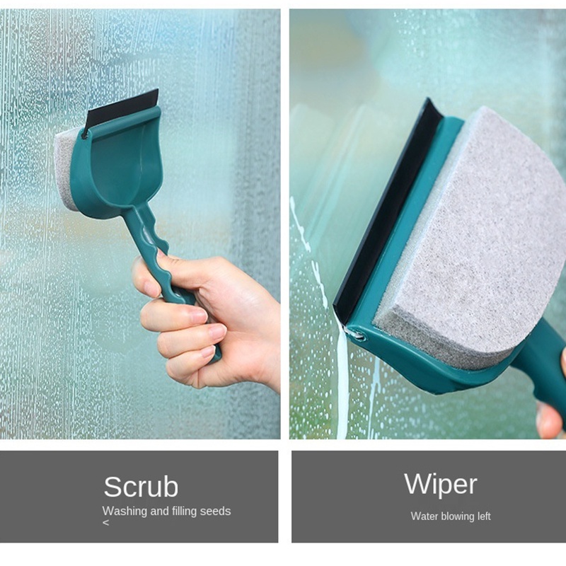 Dụng cụ vệ sinh cửa kính hai mặt 2 trong 1 đa năng tiện lợi