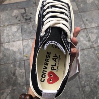 (Video cận cảnh) Giày Sneaker CV CDG Low Black