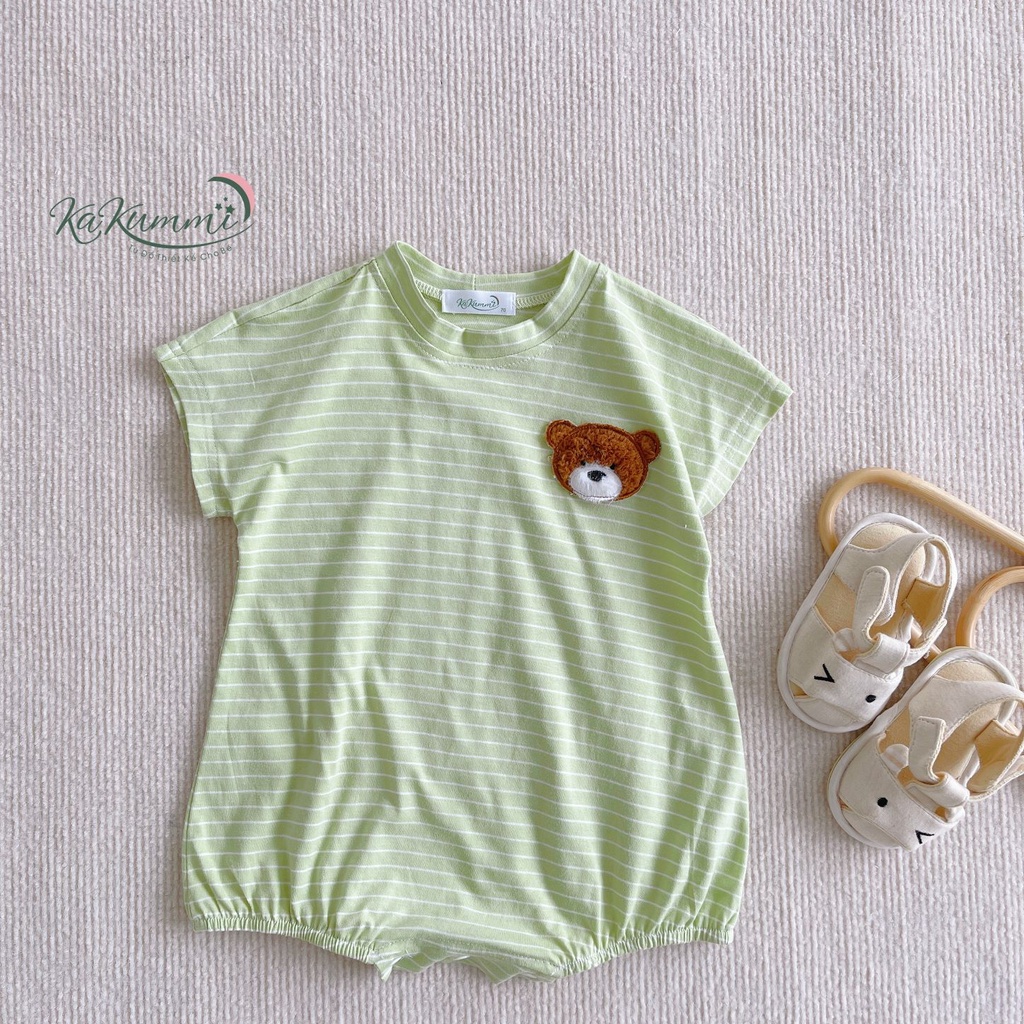 Body cotton tay liên mặt gấu KM22-BD209 Kakummi