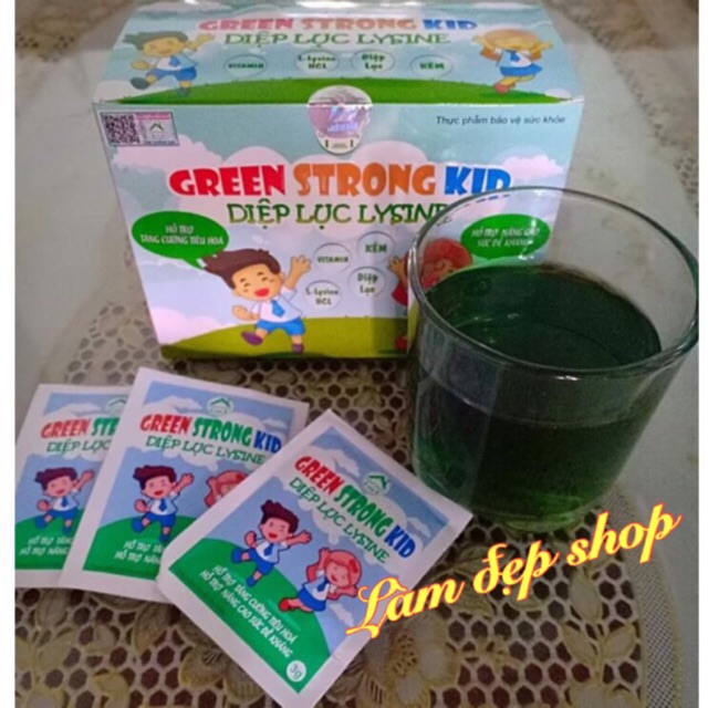 Diệp lục kid (diệp lục lysine) tăng cân, tăng sức đề kháng, giảm táo bón