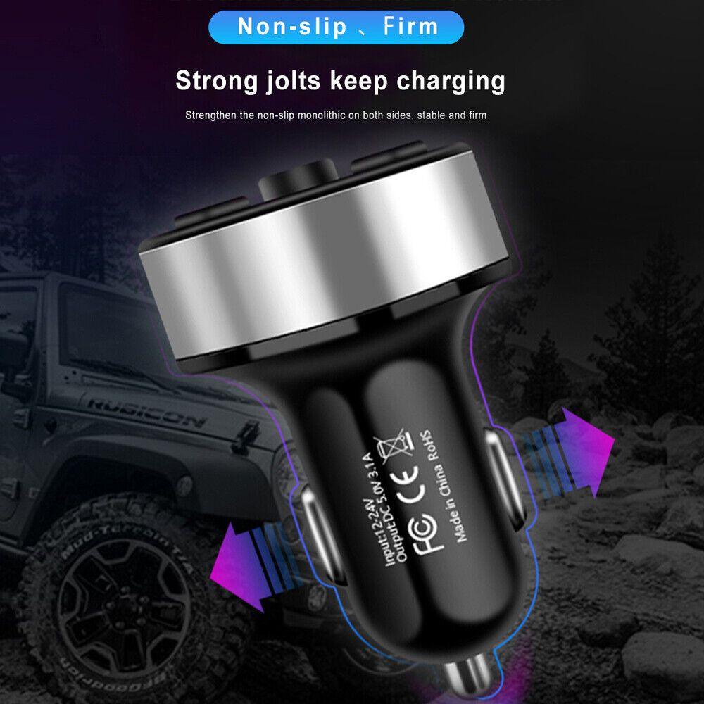 Bộ Sạc Nhanh Có Màn Hình LED Hiển Thị Điện Áp QC 3.0 MP3