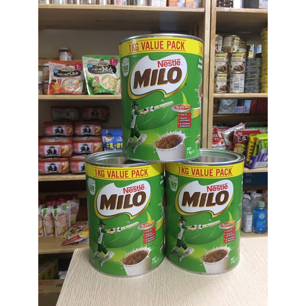 Sữa Milo Úc hộp 1kg (Date mới 2024)