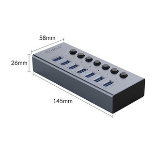 Bộ Chia USB HUB ORICO BT2U3-7AB