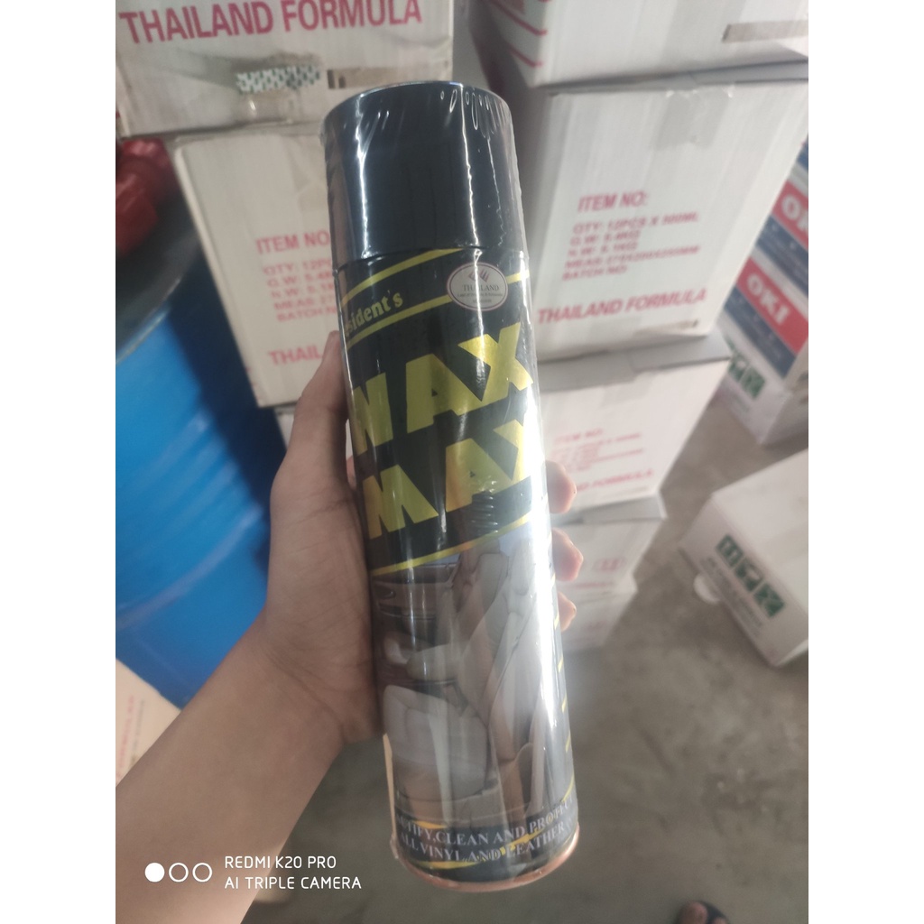 Bình xịt phục hồi bề mặt da, gỗ WaxMax (Phục hồi bề mặt bàn ghế, nhựa tablo, các vật dụng bằng nhựa, gỗ, da)