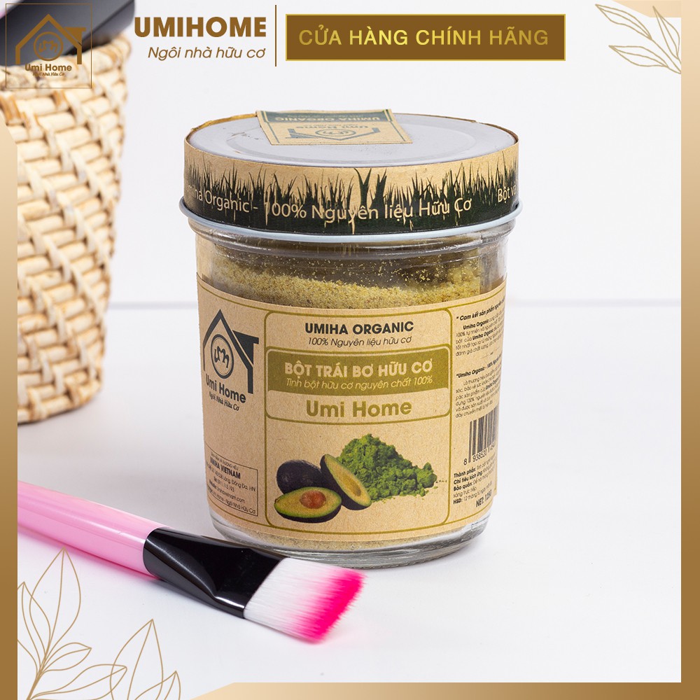 Bột Trái Bơ đắp mặt hữu cơ UMIHOME nguyên chất - Avocado powder 100% Organic 135G