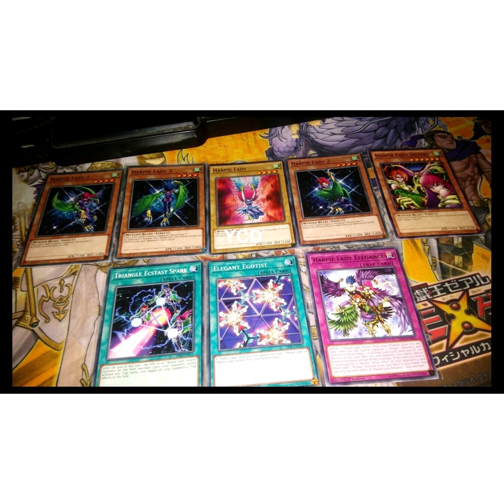 Thẻ bài yugioh chính hãng Set card 8 lá Harpie lady – Common