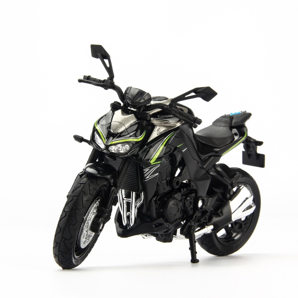 [Mã TOYJAN hoàn 20K xu đơn 50K] Mô hình moto Kawasaki Z1000 R Green 1:18 Welly