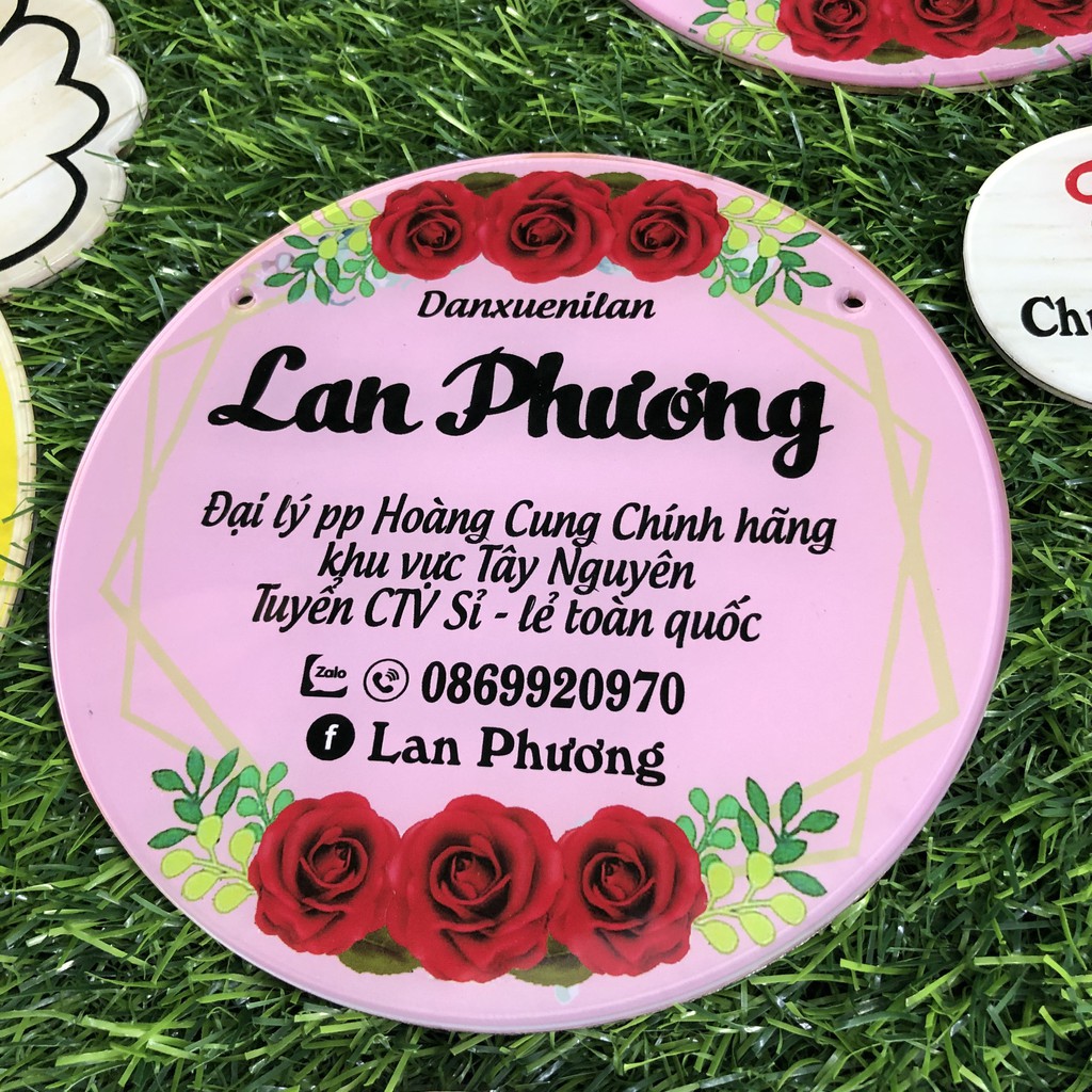 Bảng hiệu mica trang trí shop - in logo của shop nhà bạn theo yêu cầu - Phụ kiện chụp hình sản phẩm bán hàng online