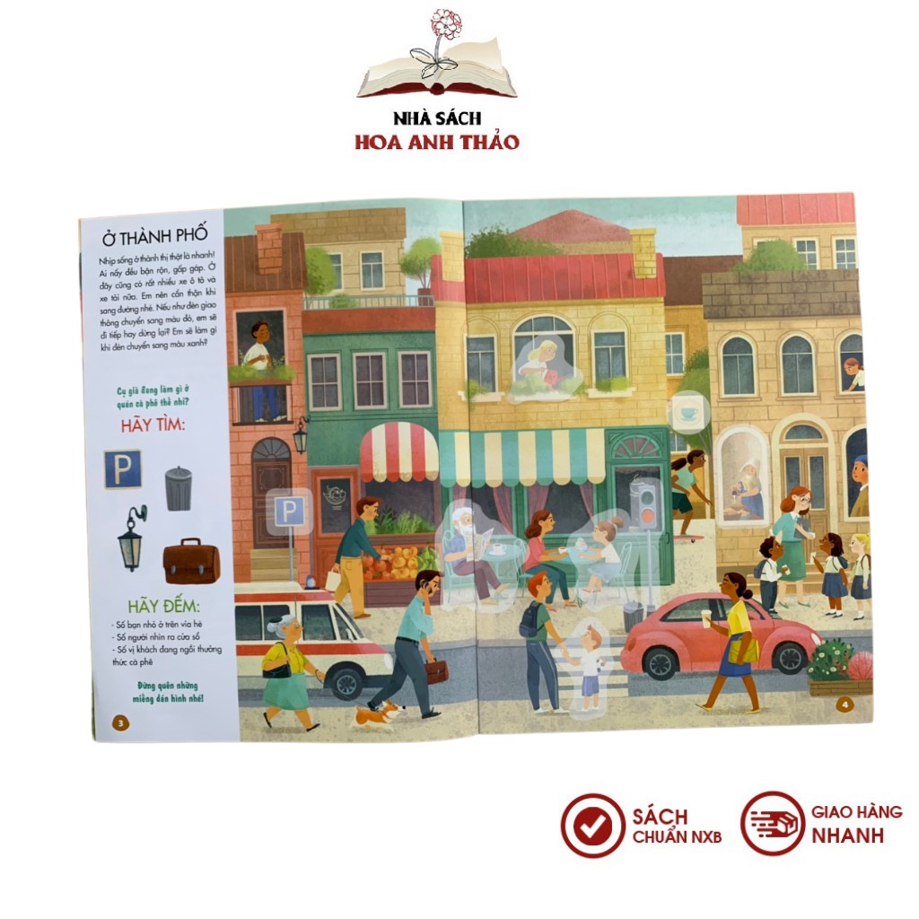 Sách Bóc dán thông minh: Luyện tay thật khéo, luyện mắt thật tinh nhiều chủ đề