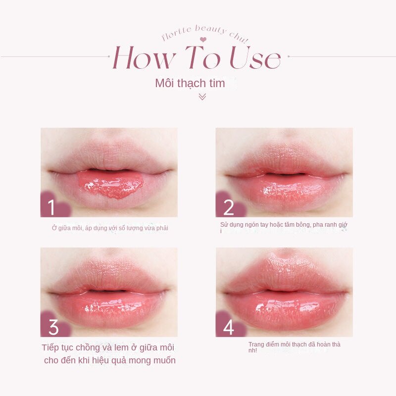 Son bóng tình yêu flortte Dòng sản phẩm Son môi dạng thỏi First Kiss Stick Jelly Lipstick