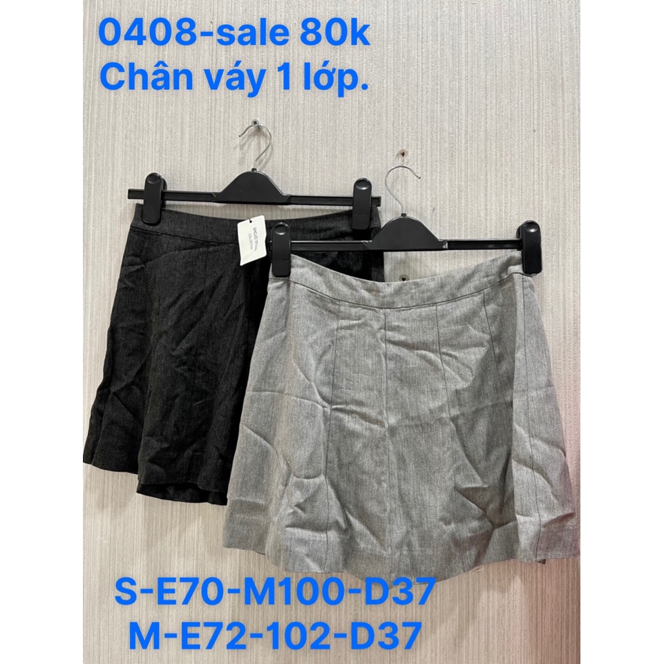 Chân Váy Midi 1 Lớp Sale 80k