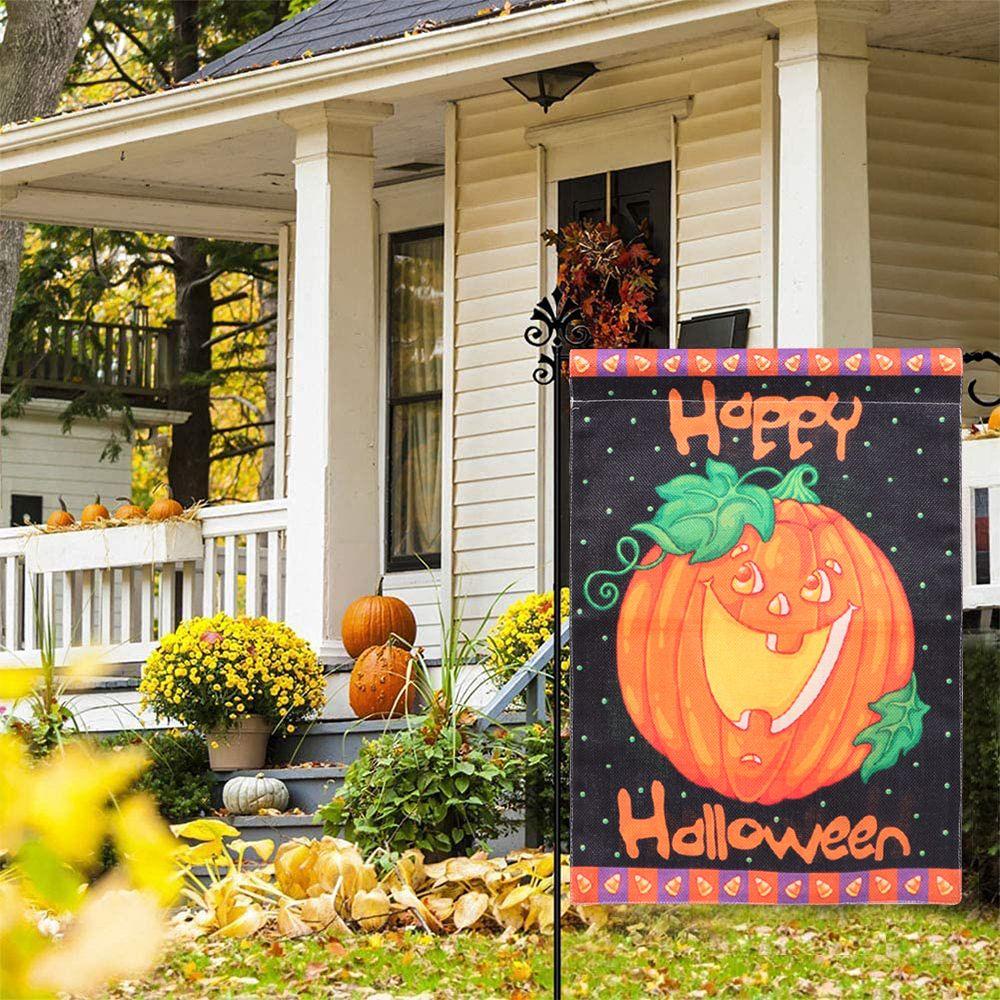 KUNHEV Cờ Hoa Mẫu Đơn Trang Trí Halloween