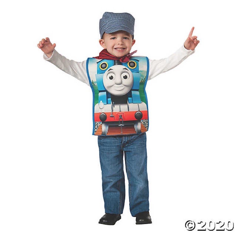 Trang phục hoá trang nhân vật Xe Thomas& những người bạn trog hoạt hình Thomas, size 2-3T, hàg xách tay Mỹ