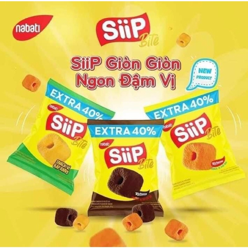 Bánh Snack Nabati Siip Bite vị Socola , Phô mai gói 40g