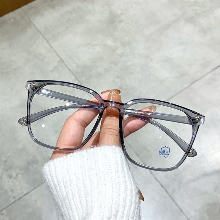 Mắt kính nữ hoạ tiết thời trang hoa cúc gọng tròn trong suốt LATIO KM11 | BigBuy360 - bigbuy360.vn